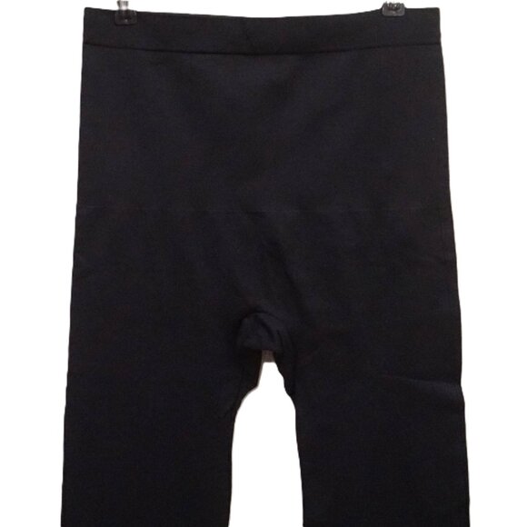 Empetur Shapermint Black High Waisted Shaping Capri Leggings Size X-Large - Picture 2 of 6
